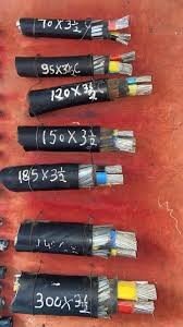 LT cable, 3.5C X 50 Sq mm Al unarmoured.(for 63 KVA)